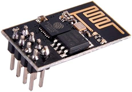 Three HiLetgo ESP8266 wireless transceiver modules side by side