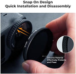 High definition optical glass texture on K&F Concept filter