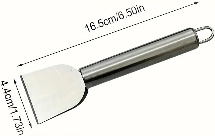 Hand holding Ljl Traders multipurpose scraper with ergonomic grip