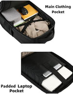 Matein business travel trolley bag bottom view highlighting sturdy wheels and abrasion guards