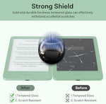 Detail shot of 9H hardness tempered glass edge