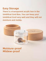 Iwoohome baby keepsake box with transparent acrylic lid