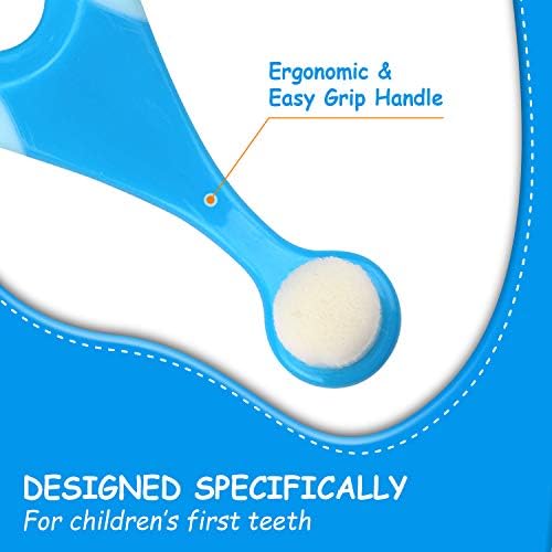 Dentist recommended infant toothbrush for gentle gum cleaning.