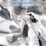 Boryokun grey car seat liner showing harness slots