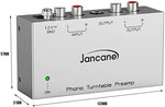 Jancane compact phono preamp showing the durable build quality for premium home audio systems.