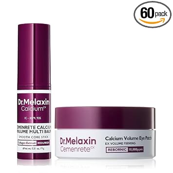 Dr. Melaxin Calcium Volume Multi Balm and Eye Patch set front packaging view