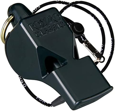 FOX 40 Classic Official Whistle With Lanyard (Black) - Image 3