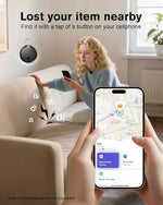 Hauibela electronic item tracker securely attached to a travel suitcase zipper for global baggage tracking demonstrations