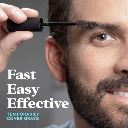 Just For Men dye-free brush-in beard color side profile view detailing product usage instructions