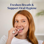 Movemints sugar free xylitol mints for dry mouth relief and fresh breath.