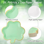 Stack of 40 Whaline St. Patricks Day disposable party plates