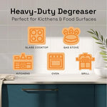 Two 32 fluid ounce bottles of Clean Republic degreaser for bulk household use.