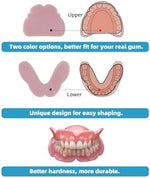 Dentureway denture crafting gum material in light and dark red