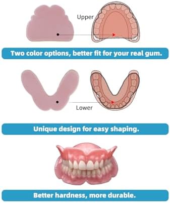 Dentureway denture crafting gum material in light and dark red