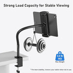 TeQable sturdy tablet mount for desk displaying absolute compatibility with a diverse range of seven to thirteen inch galaxy tab devices.