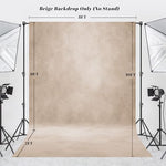 Haboke eight by ten feet beige portrait photo booth background fabric edge stitching closeup