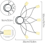 Close up view of SpinTech five wick Kevlar lotus fans