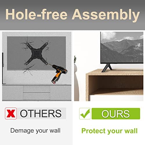 Complete premium television accessory bundle including two support base legs one replacement remote control and four mounting screws.