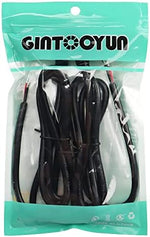 Gintooyun 16 AWG power repair cable close up of the pre stripped and tin plated wire ends.