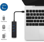 Cable Matters USB-C to Ethernet hub in black color