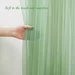 PARTISKY green photo shoot background setup with transparent clips holding USB fairy string lights
