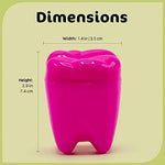 Srenta bulk pack tooth fairy containers ideal for school rewards and pediatric clinic giveaway presentation.