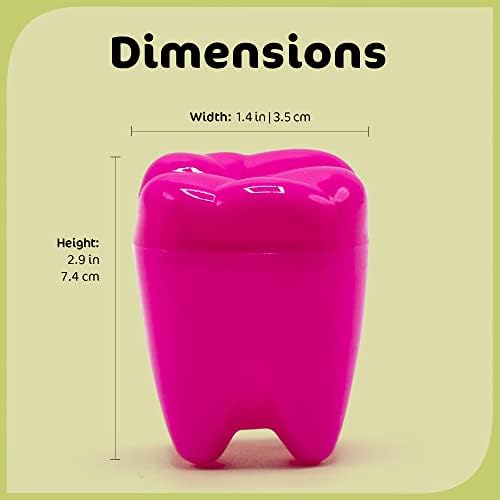 Srenta bulk pack tooth fairy containers ideal for school rewards and pediatric clinic giveaway presentation.