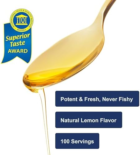 Carlson Arctic cod liver oil natural lemon flavor pour shot