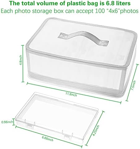 Open Gbivbe photo organizer showing 10 individual 4x6 cases