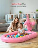 Backyard kiddie wading mat with integrated overhead water fountains for young kids