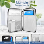 Dadanism tablet sleeve diagonal front zippered pocket storing cables and power bank