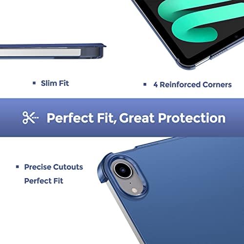 ProCase navy blue protective case closed view with magnetic latch