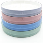 Elk and Friends porcelain plates 4 pack front view