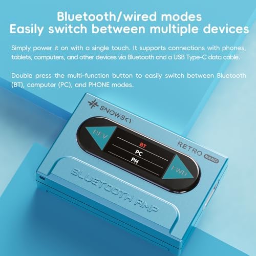 Premium white portable Bluetooth receiver connected to premium in-ear monitor headphones