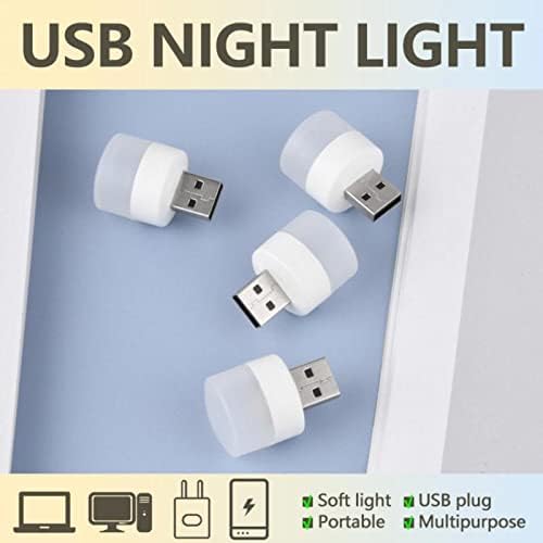 TECHGEAR multi-pack USB book lights arranged alongside a portable mobile power bank