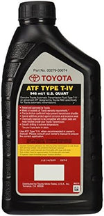 Genuine Toyota professional grade black transmission fluid for older car maintenance