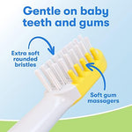 Firefly Baby Shark strawberry flavor training toothpaste showing fluoride free label.