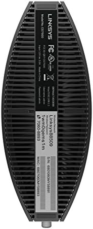 Linksys high speed dual band Wi Fi router angled view highlighting premium build quality and status lights