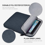 CaseBuy premium tablet travel organizer case showing smooth top loading zipper enclosure