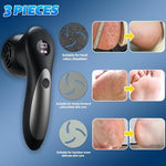 Side view of Doeean callus remover showing ergonomic grip and power button.
