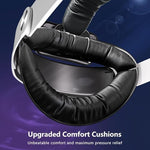 Saqico elite strap replacement back view illustrating the flexible silicone head cradle and adjustment wheel