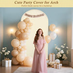 Double sided elastic arch background sleeve for birthday party decor