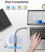 Reborn compact Type C to LAN adapter for stable wired internet setup