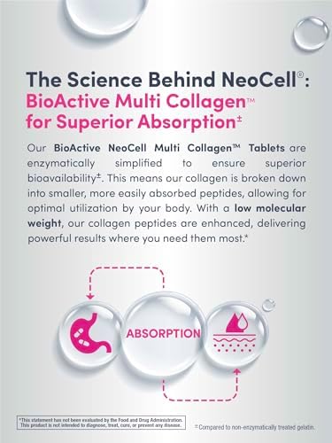 USA imported NeoCell multi collagen advanced beauty series premium bottle packaging close up