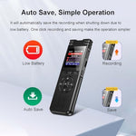 Arungo dictaphone showing the modern Type-C data transfer port on the bottom edge
