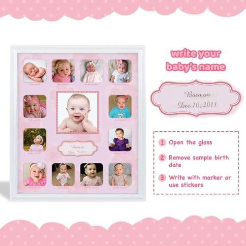 Comfecto authentic imported USA baby first year frame packaging view