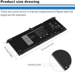 Fancy Buying 15V lithium ion rechargeable battery for Dell laptops illustrating the precision screw mount placements