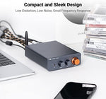 Fosi Audio BT20A Pro TPA3255 integrated amplifier showcasing wireless Bluetooth antenna installation