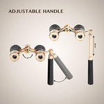 Aomekie black opera glasses folded flat showcasing portable lightweight design