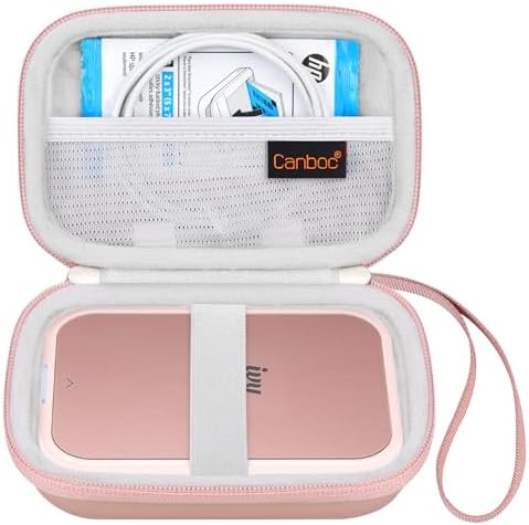 Canboc carrying case showing interior mesh pocket and elastic strap